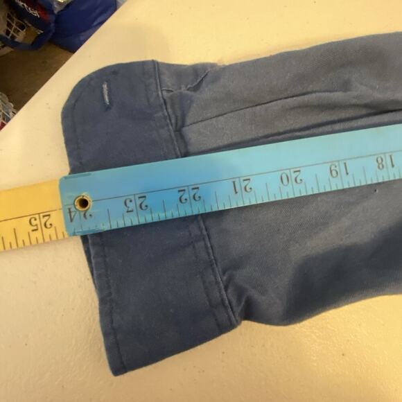 Carhartt Shirt Mens L Blue Retro Logo Resin Designs Vintage Button Up 90s Y2K - Picture 3 of 10